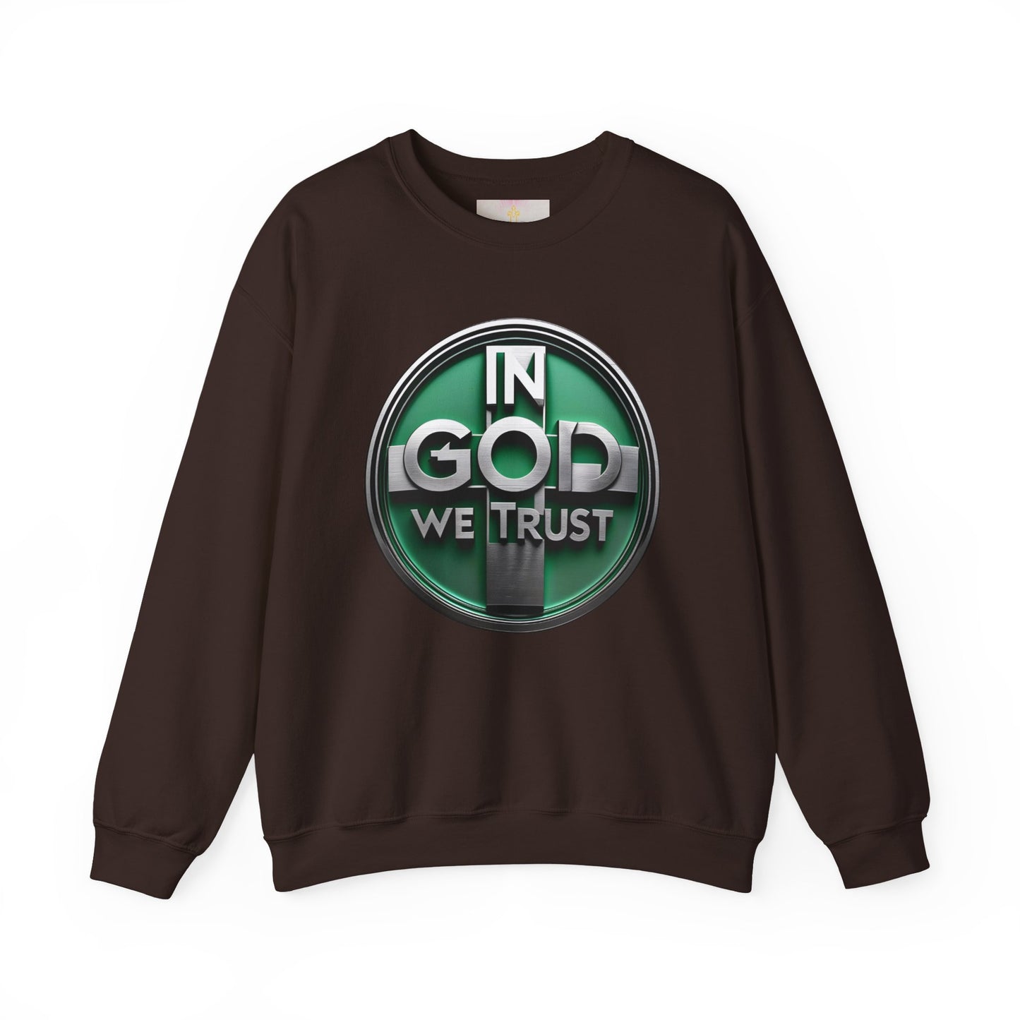 Radiant Faith Women's Sweatshirt – “In God We Trust” Cozy Christian Wear