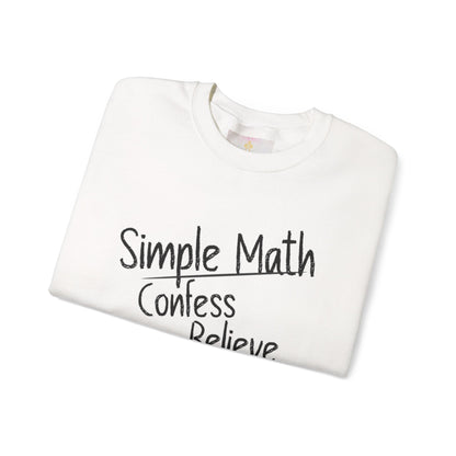 Simple Math Men’s Sweatshirt – Faith Pullover (Black Chalk)