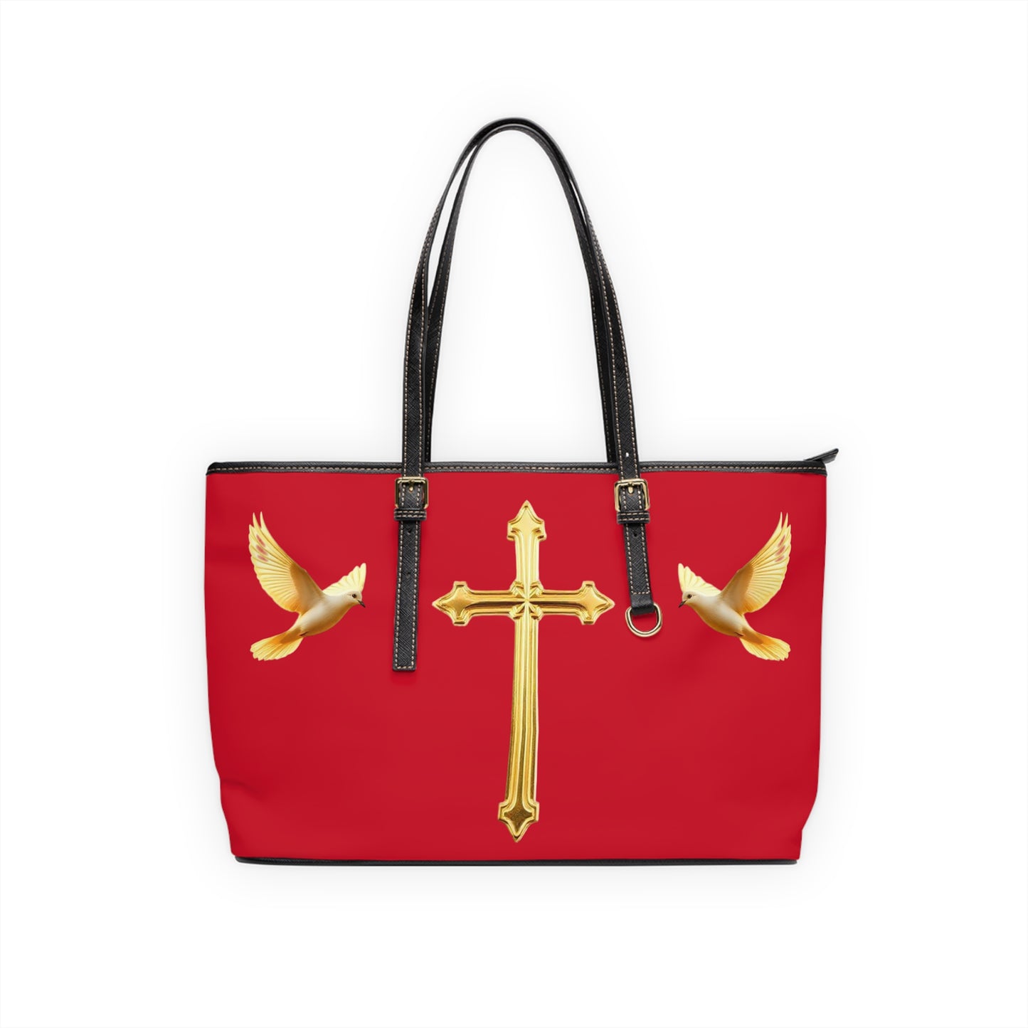 Faith, Peace, and Renewal Shoulder Bag in Red