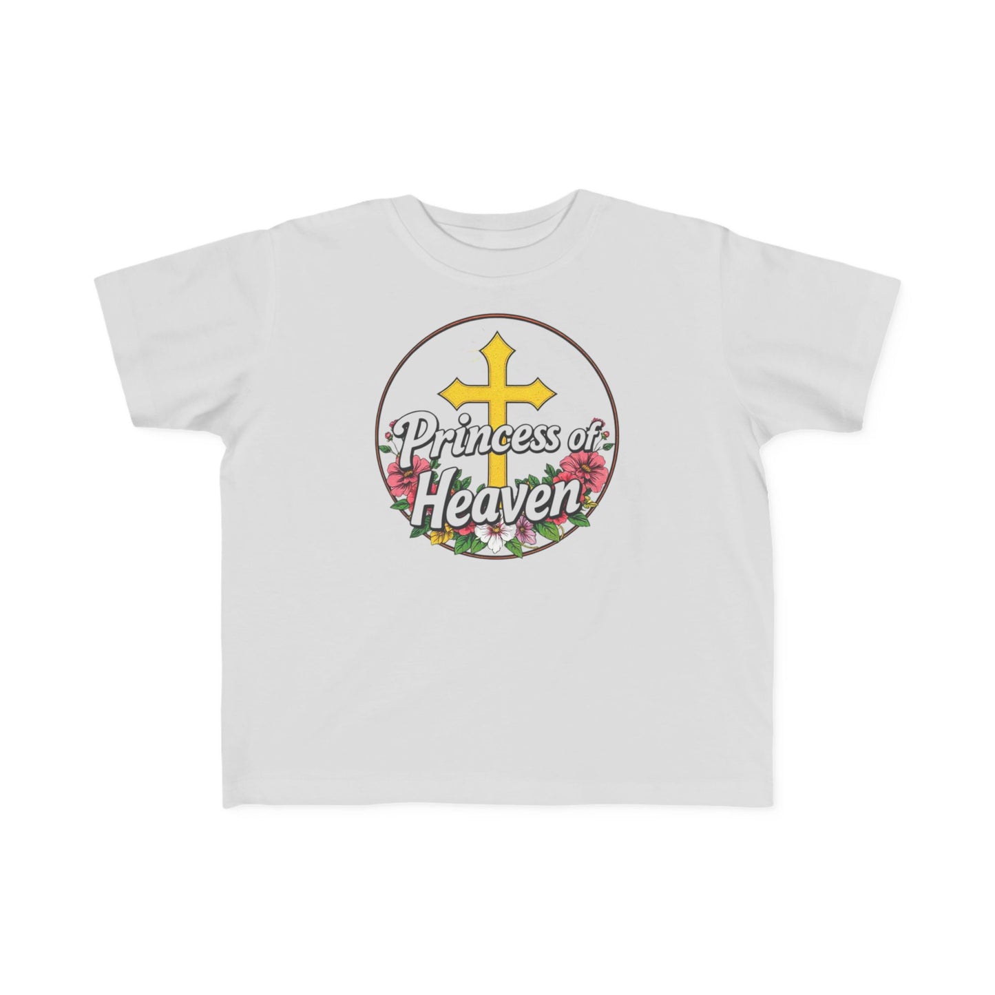 Toddler Girls’ “Princess of Heaven” Christian T-Shirt – Inspirational Faith Tee for Kids