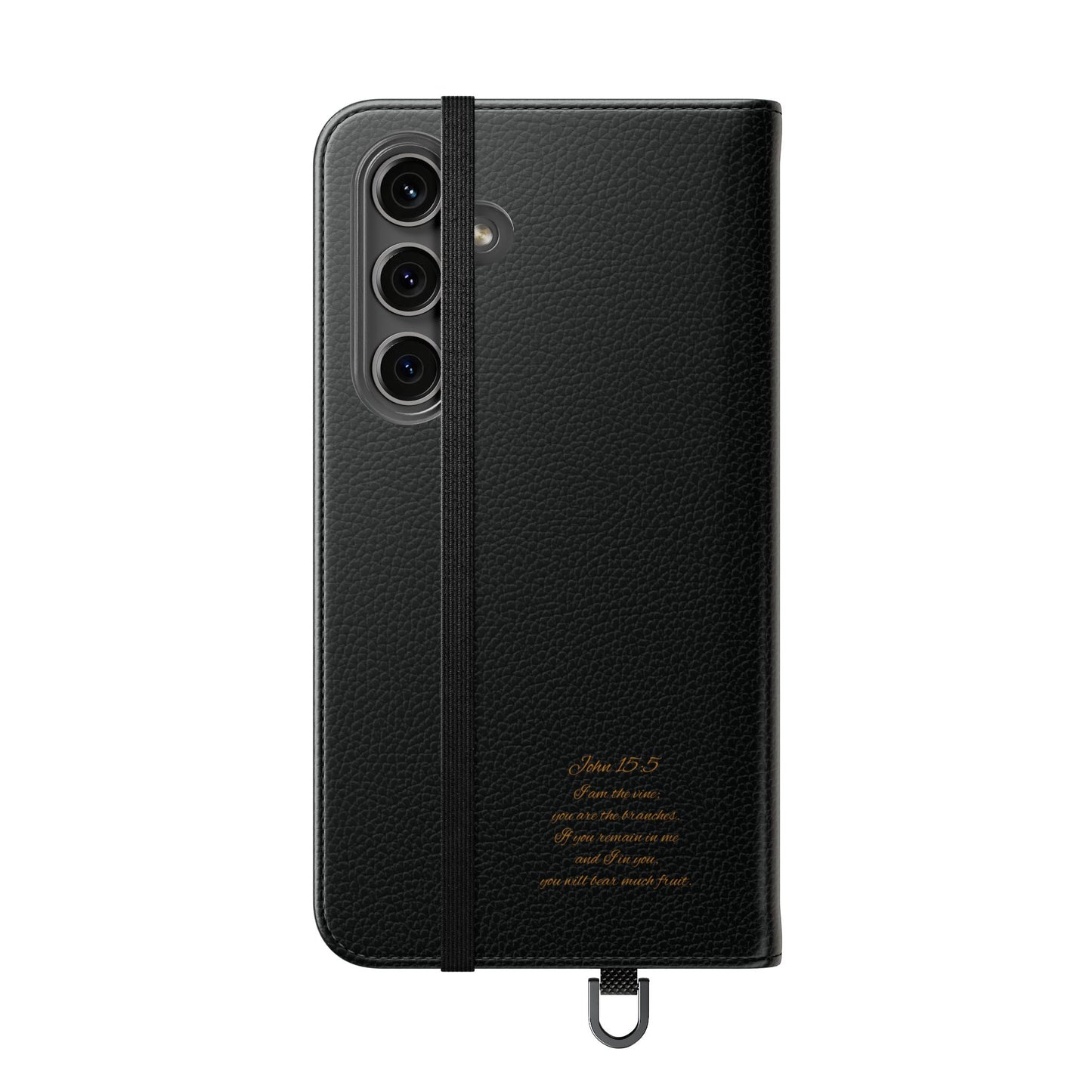 Floral Cross Wallet (black) Case for Samsung– Faith in Bloom