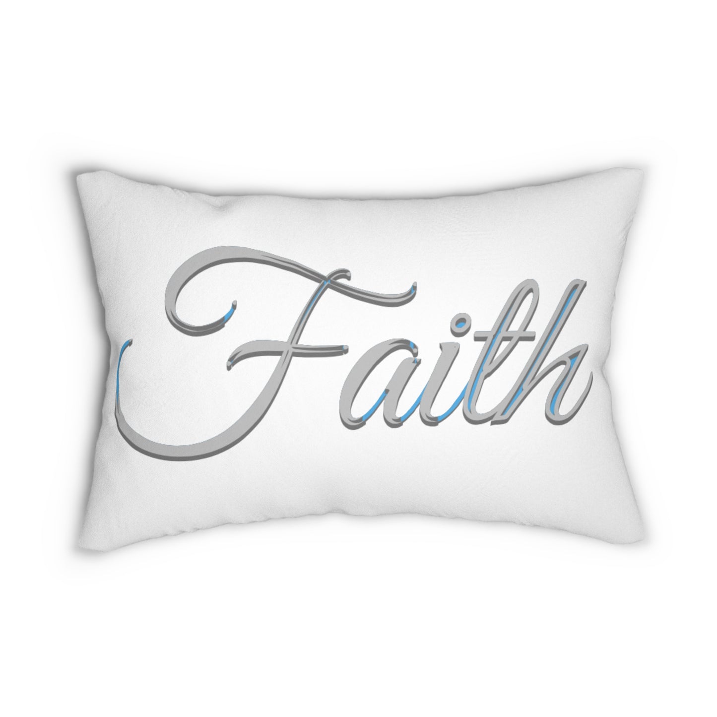 Faith Lumbar Pillow – Inspirational Comfort for Home