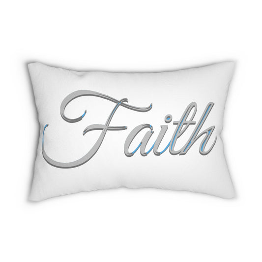 Faith Lumbar Pillow – Inspirational Comfort for Home