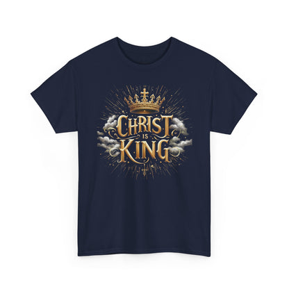 Christ is King Crowned - Men's Christian T-Shirt