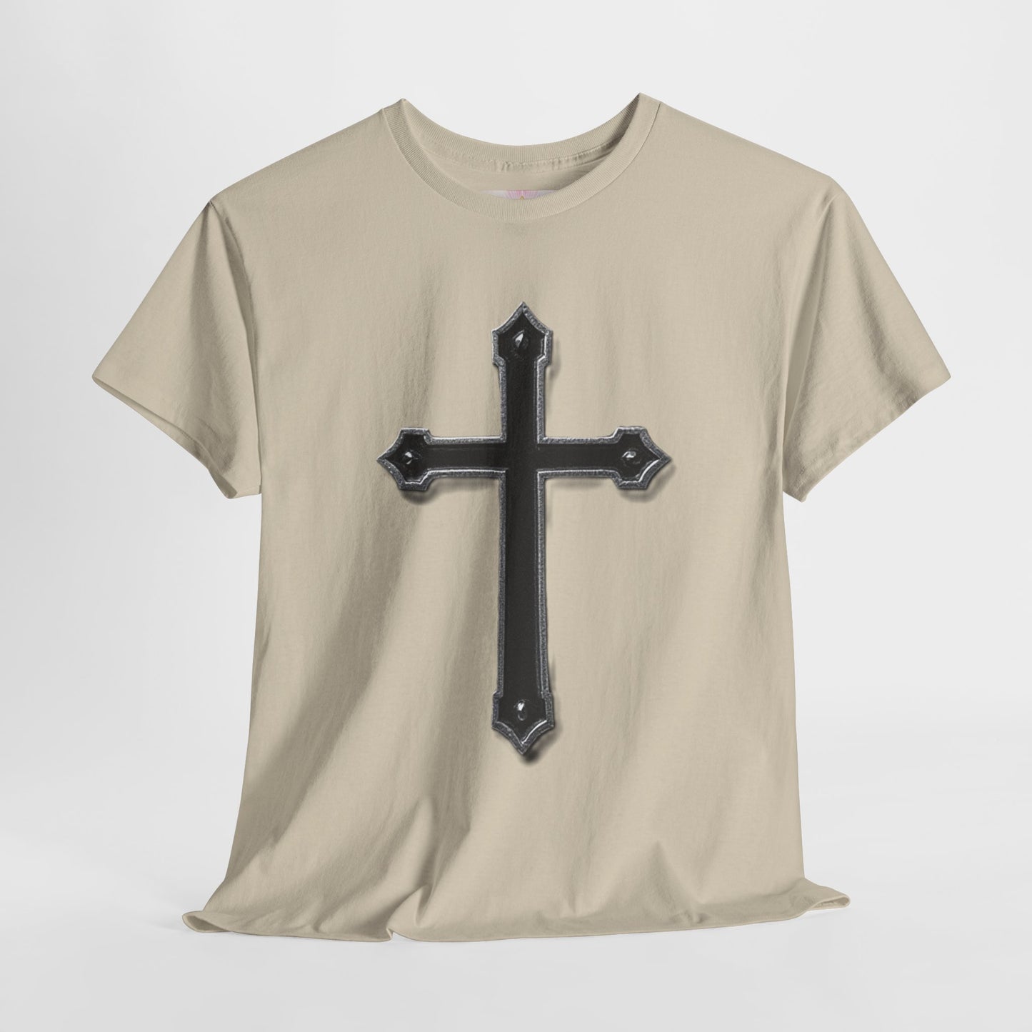 Warrior’s Cross Men’s Christian T-Shirt – Black Cross | Ephesians 6:11