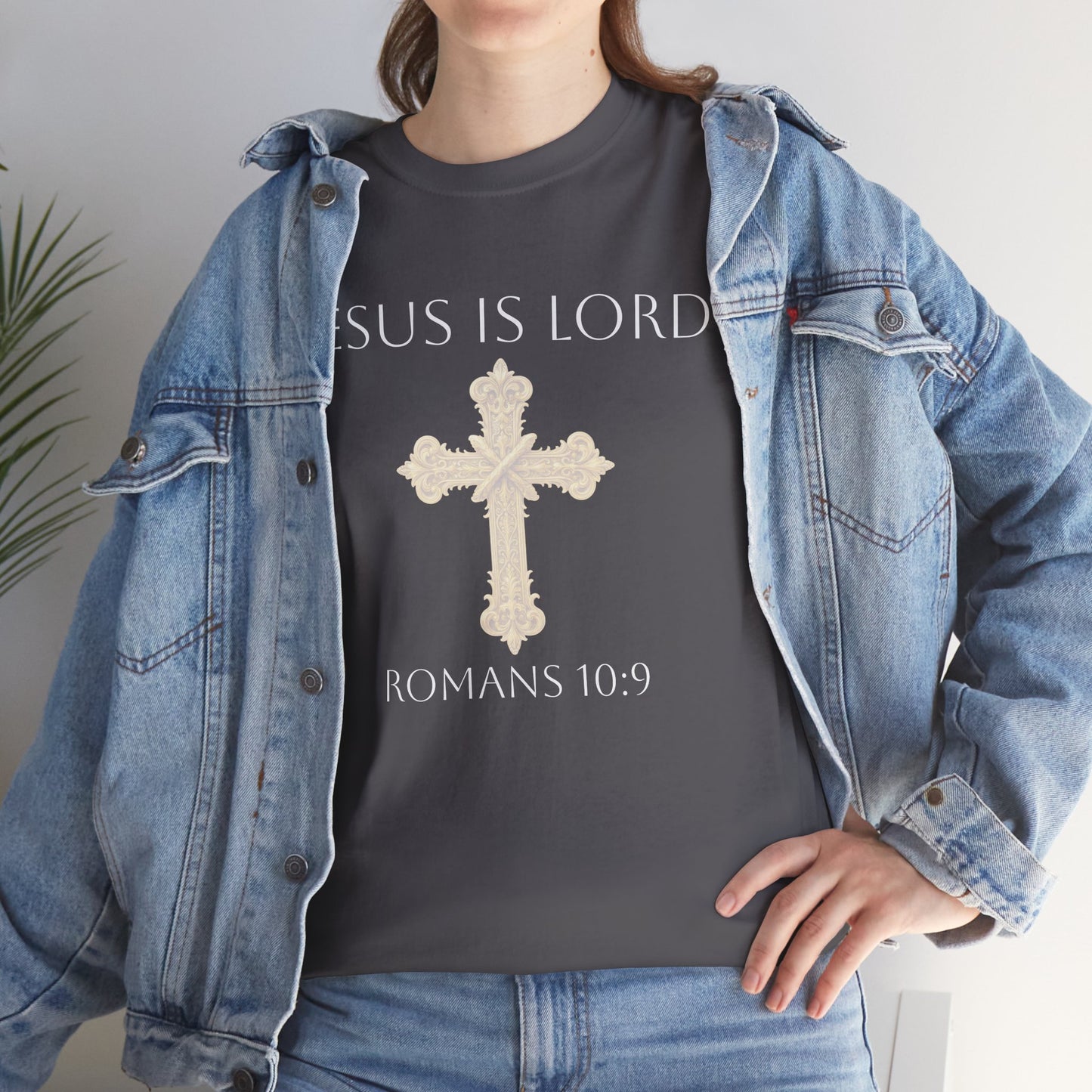 Jesus is Lord - Christian Women's Tee (White Lettering)