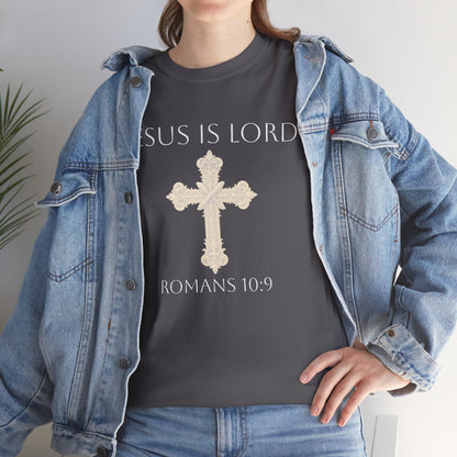 Jesus is Lord - Christian Women's Tee (White Lettering)