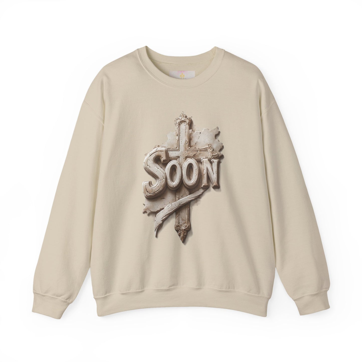 “Soon” Cross Women’s Sweatshirt – Wrapped in Hope