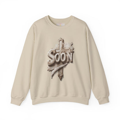 “Soon” Cross Women’s Sweatshirt – Wrapped in Hope