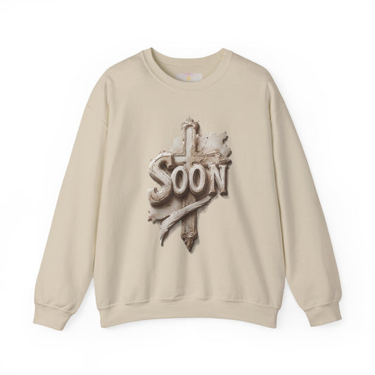“Soon” Cross Women’s Sweatshirt – Wrapped in Hope