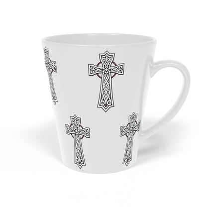 Celtic Cross Latte Mug – Faith, Heritage & Eternal Design