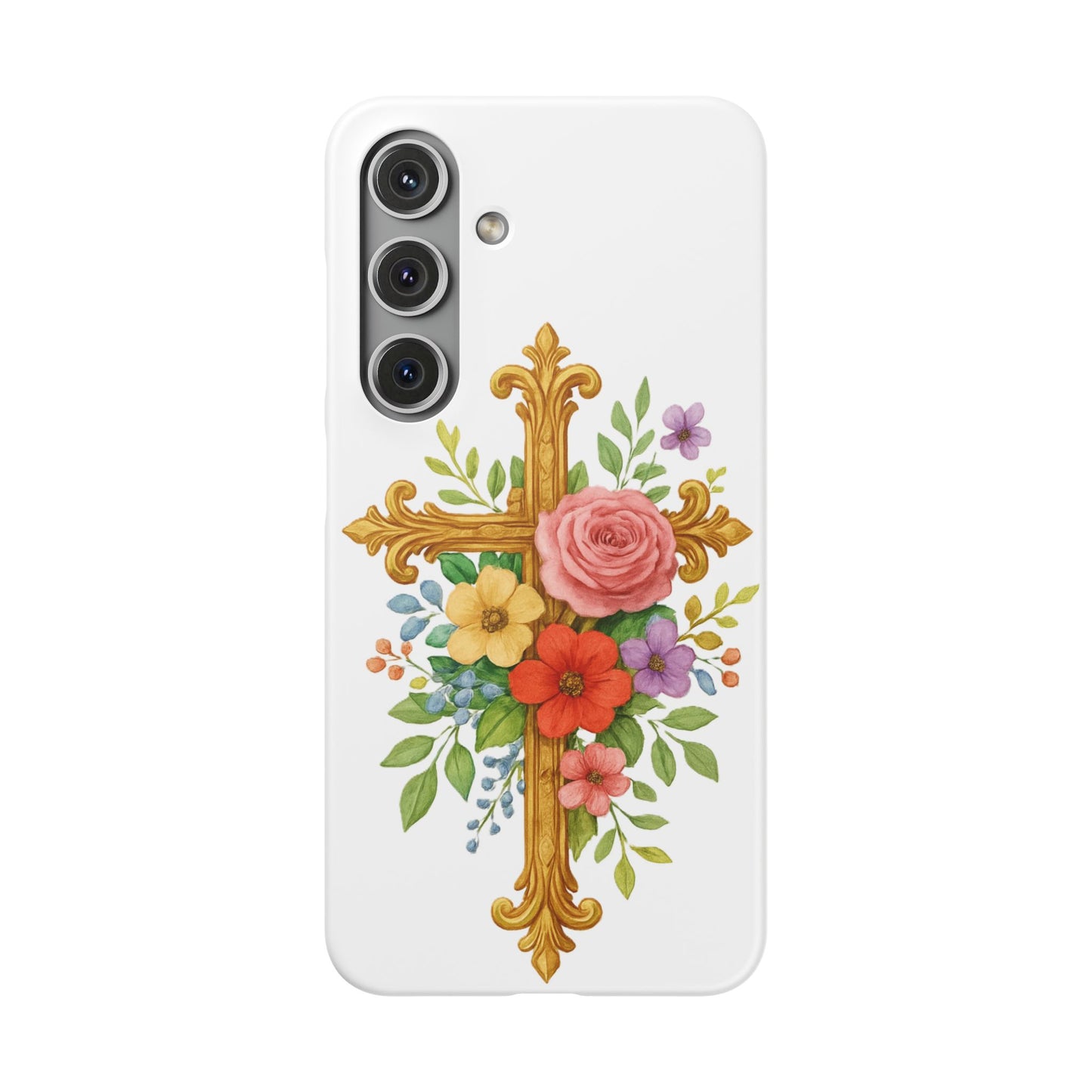 Floral Cross Snap Case for Samsung – Faith in Bloom