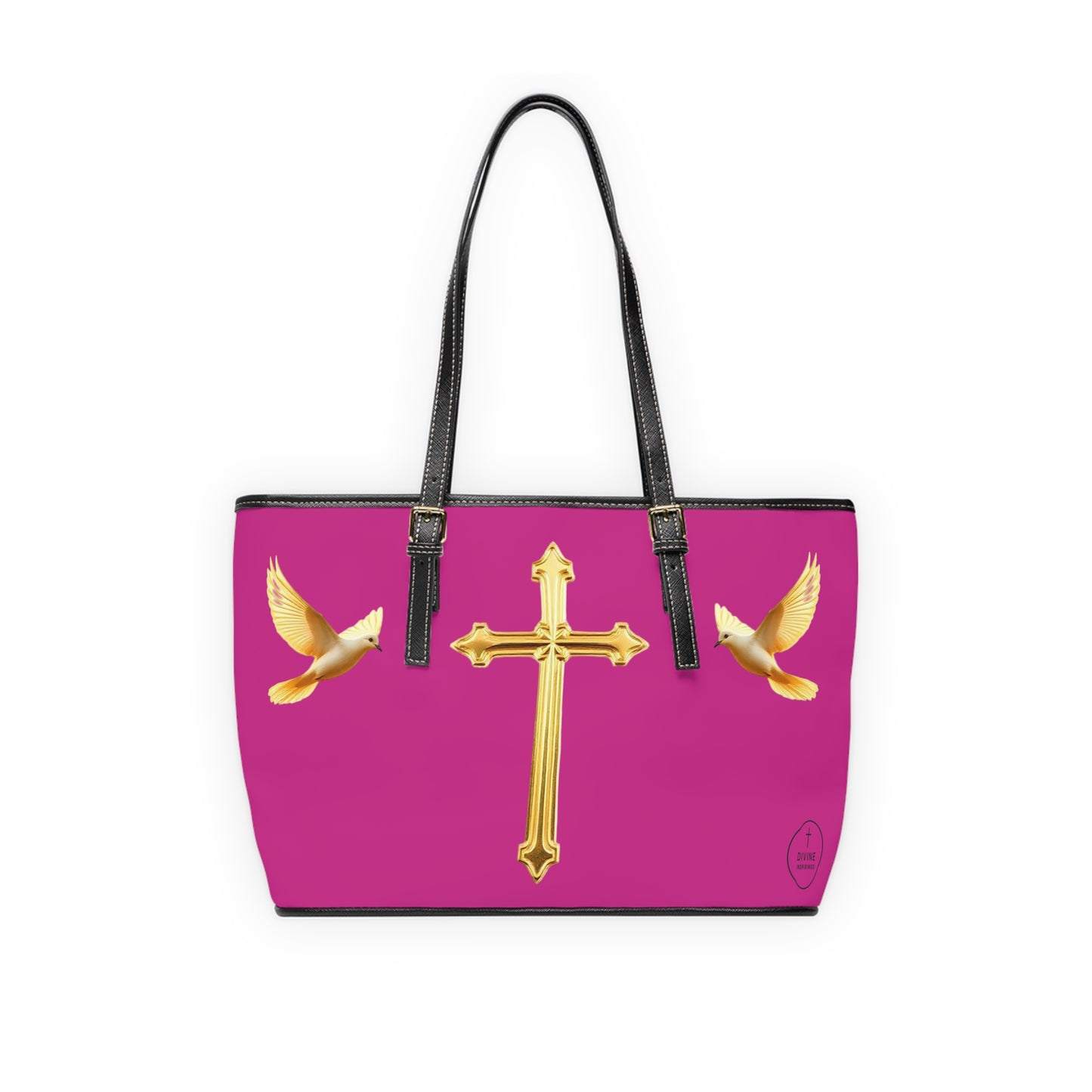Faith, Peace, and Renewal Shoulder Bag in Fuchsia