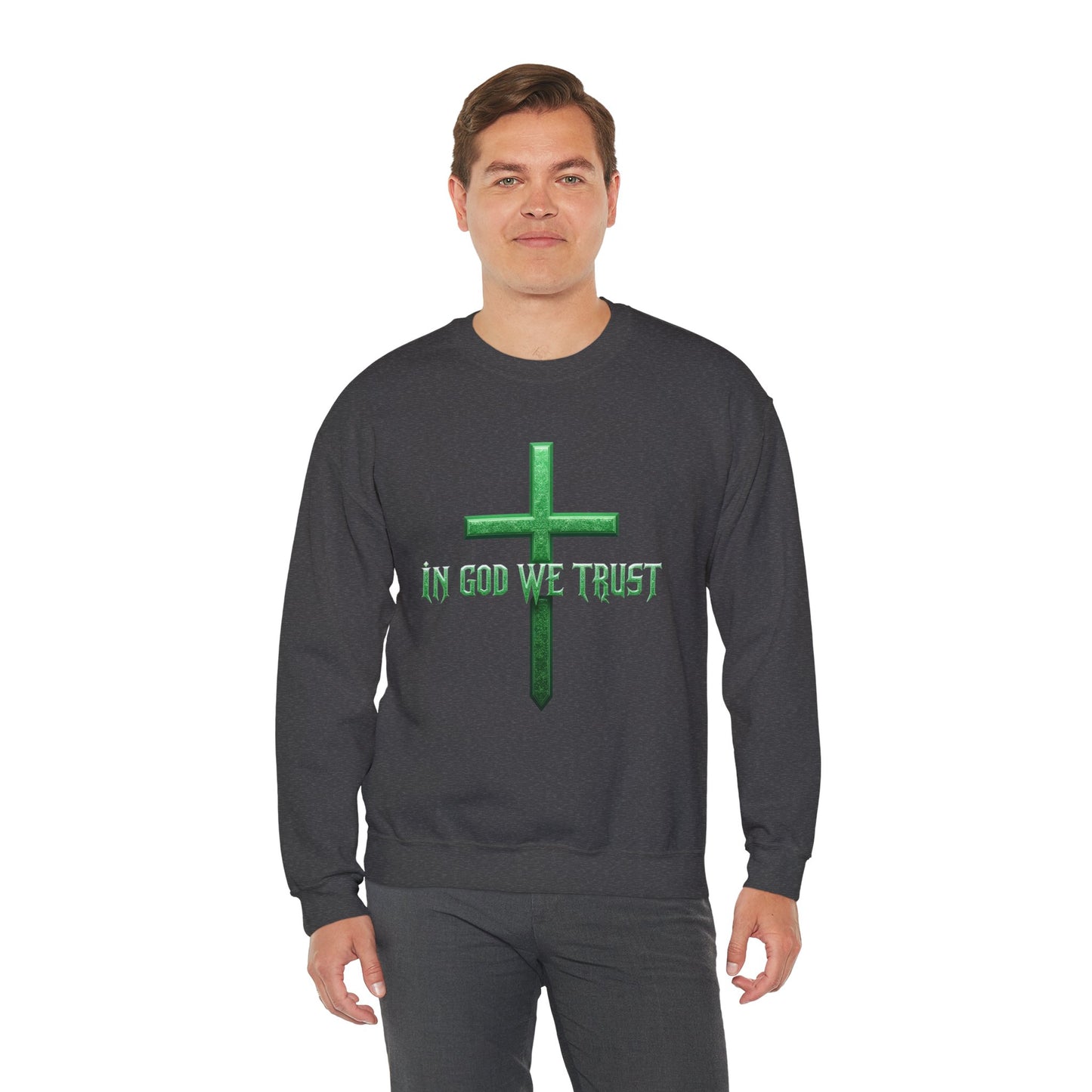 In God We Trust (Matrix) - Men's Christian Sweater