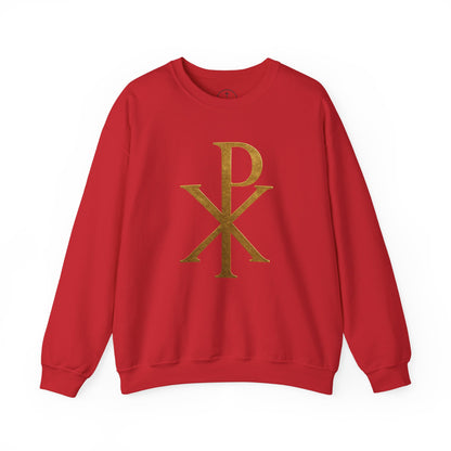 Chi Rho (Gold) - Men's Christian Sweatshirt