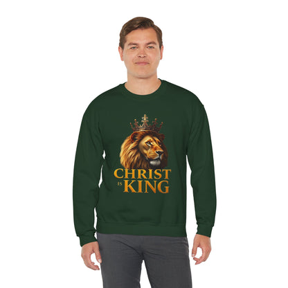 Christ is King (Lion Ed) – Men’s Christian Sweatshirt