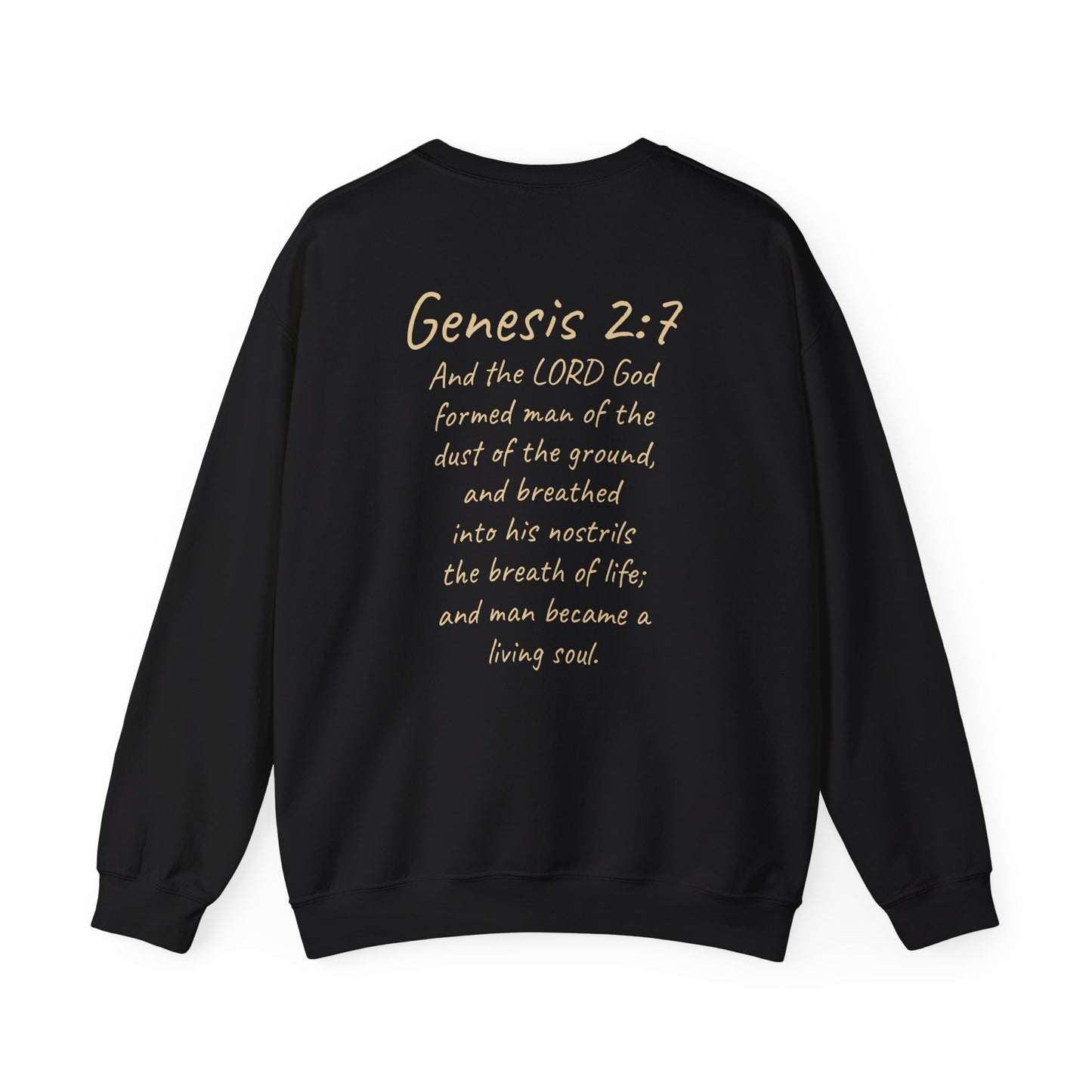 Formed from the Dust (Light Lettering) | Men’s Christian Sweatshirt with Genesis 2:7