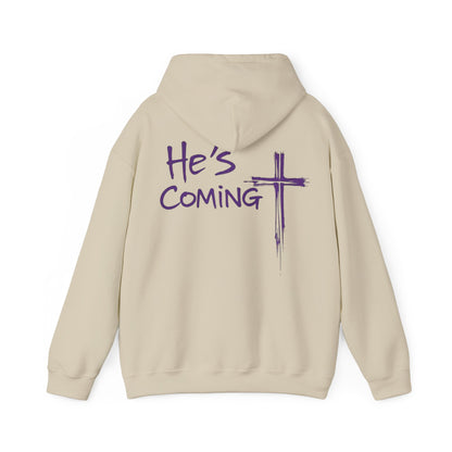 Awaiting Glory – "He's Coming" Women's Christian Hoodie