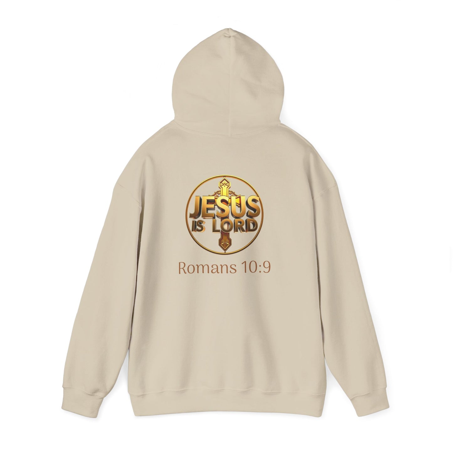 Jesus is Lord - Women's Christian Hoodie with Golden Cross