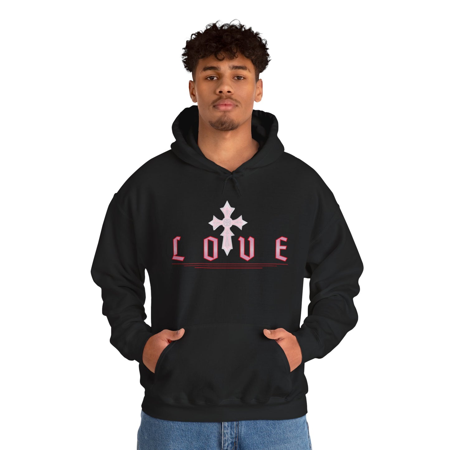 Fearless Love Men’s Hoodie – Stand Strong in Faith