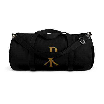 Christ’s Victory Duffle Bag in Black – Chi Rho Symbol