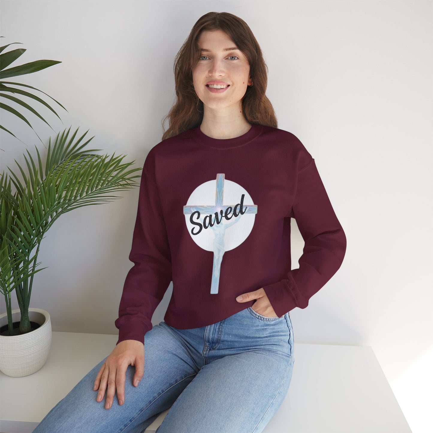 Saved by Grace – Women’s Christian Sweatshirt