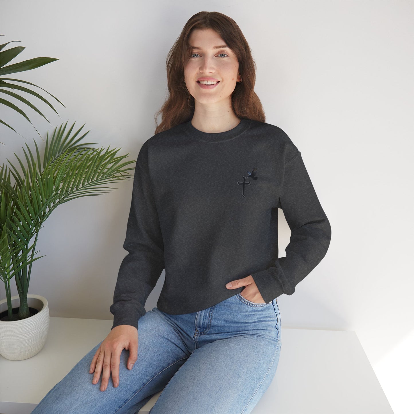 God’s Grace: Cross & Ravens Women's Sweatshirt