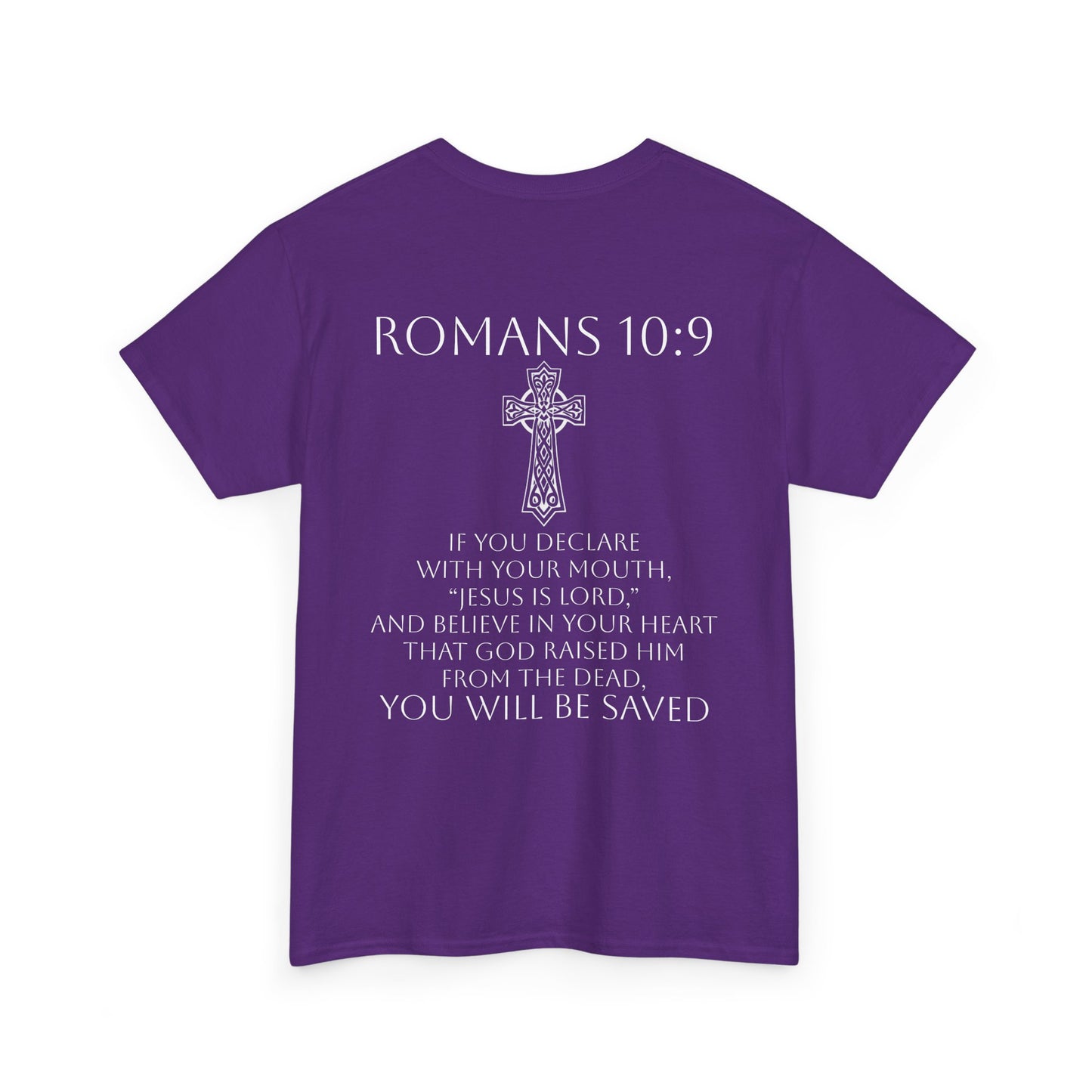 Women's Jesus is Lord Christian T-Shirt – Modern Cross Design (White Lettering)