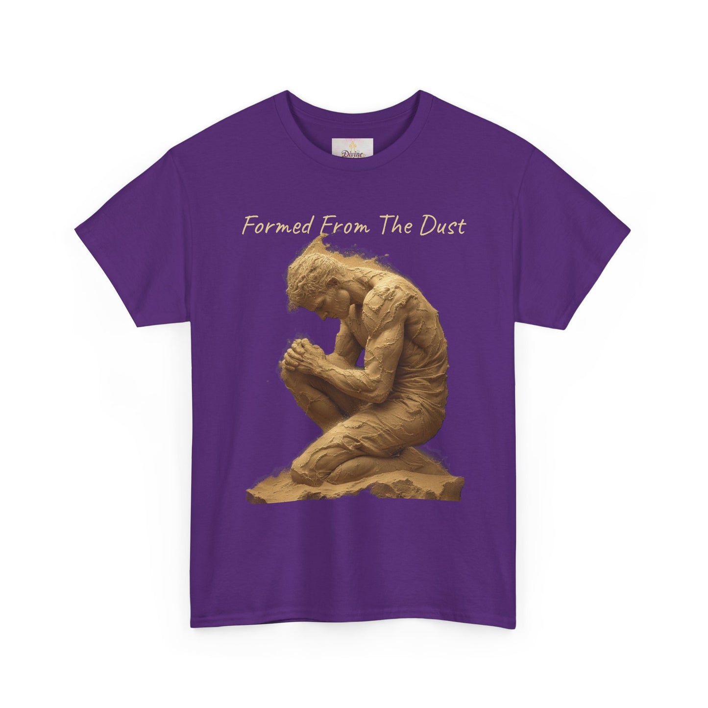 Formed from the Dust | Men’s Christian T-Shirt with Genesis 2:7 (Light Lettering)