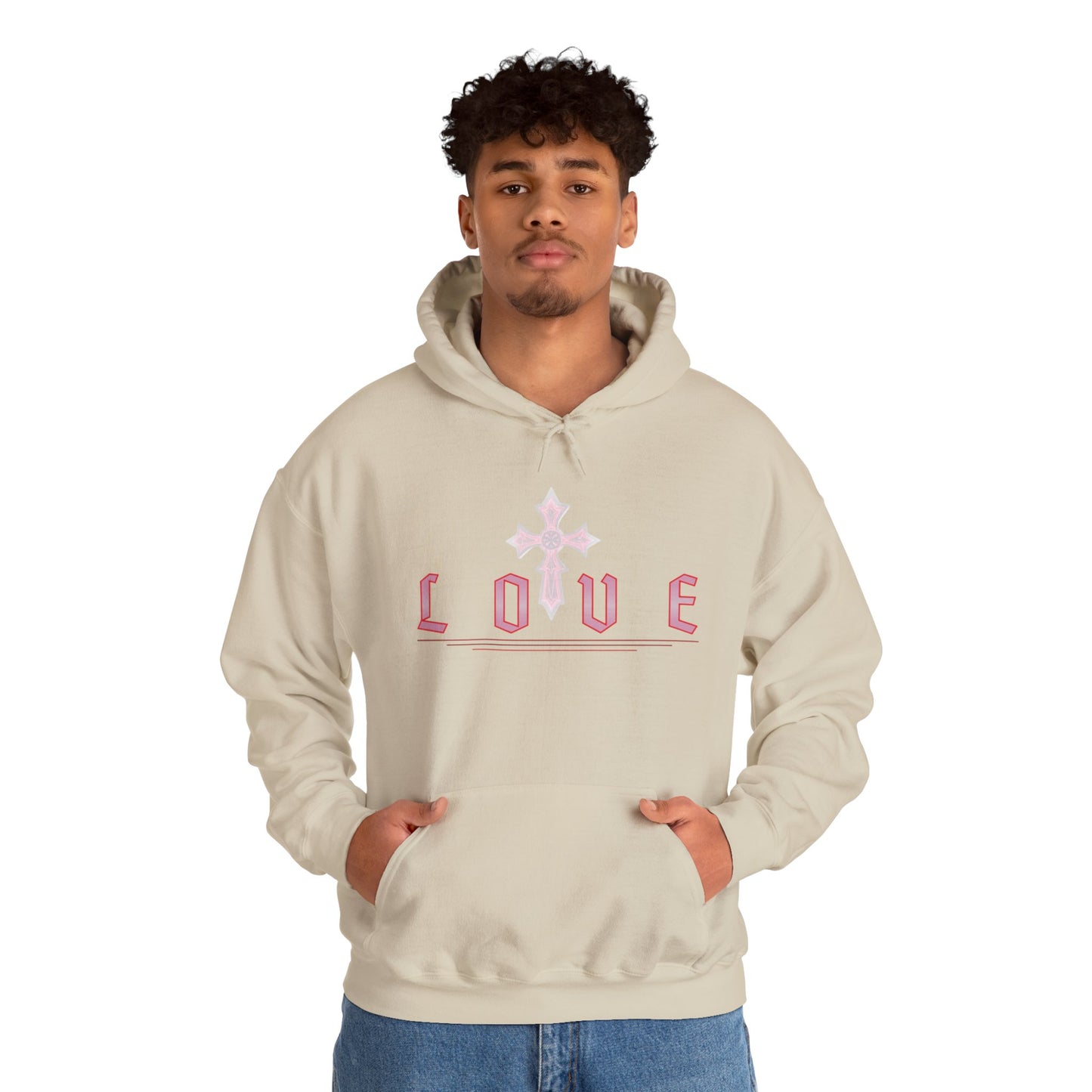 Fearless Love Men’s Hoodie – Stand Strong in Faith