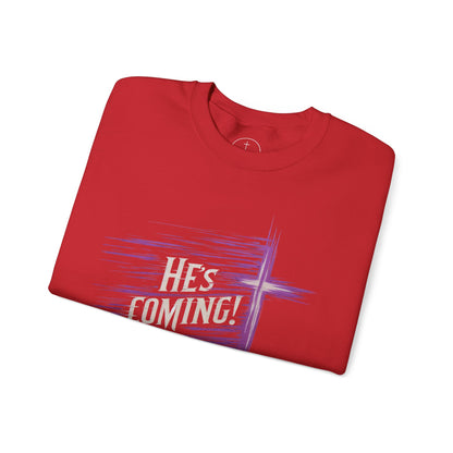He's Coming – Men’s Christian Crewneck Sweater