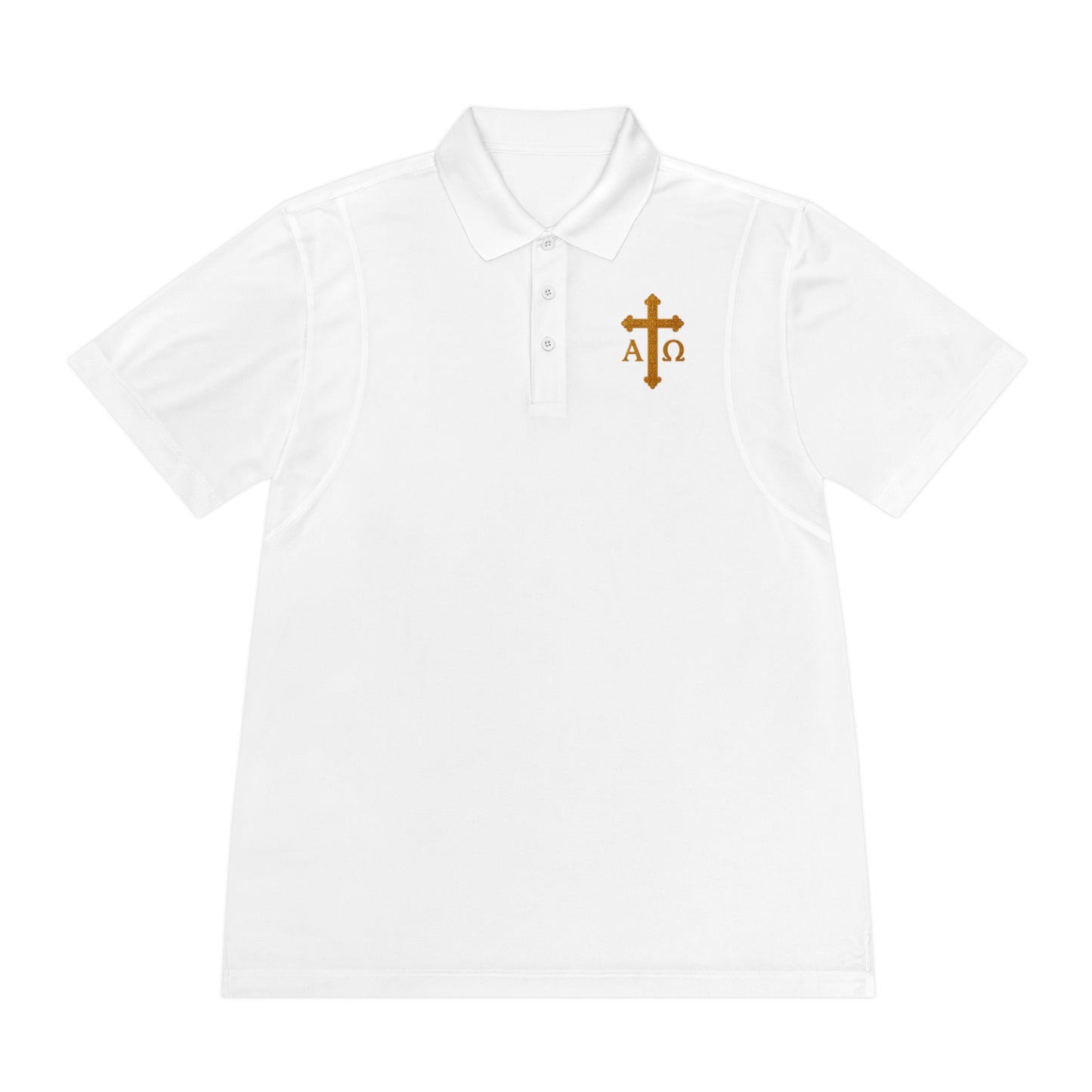 Men’s Alpha & Omega Polo Shirt – Faith from Beginning to End
