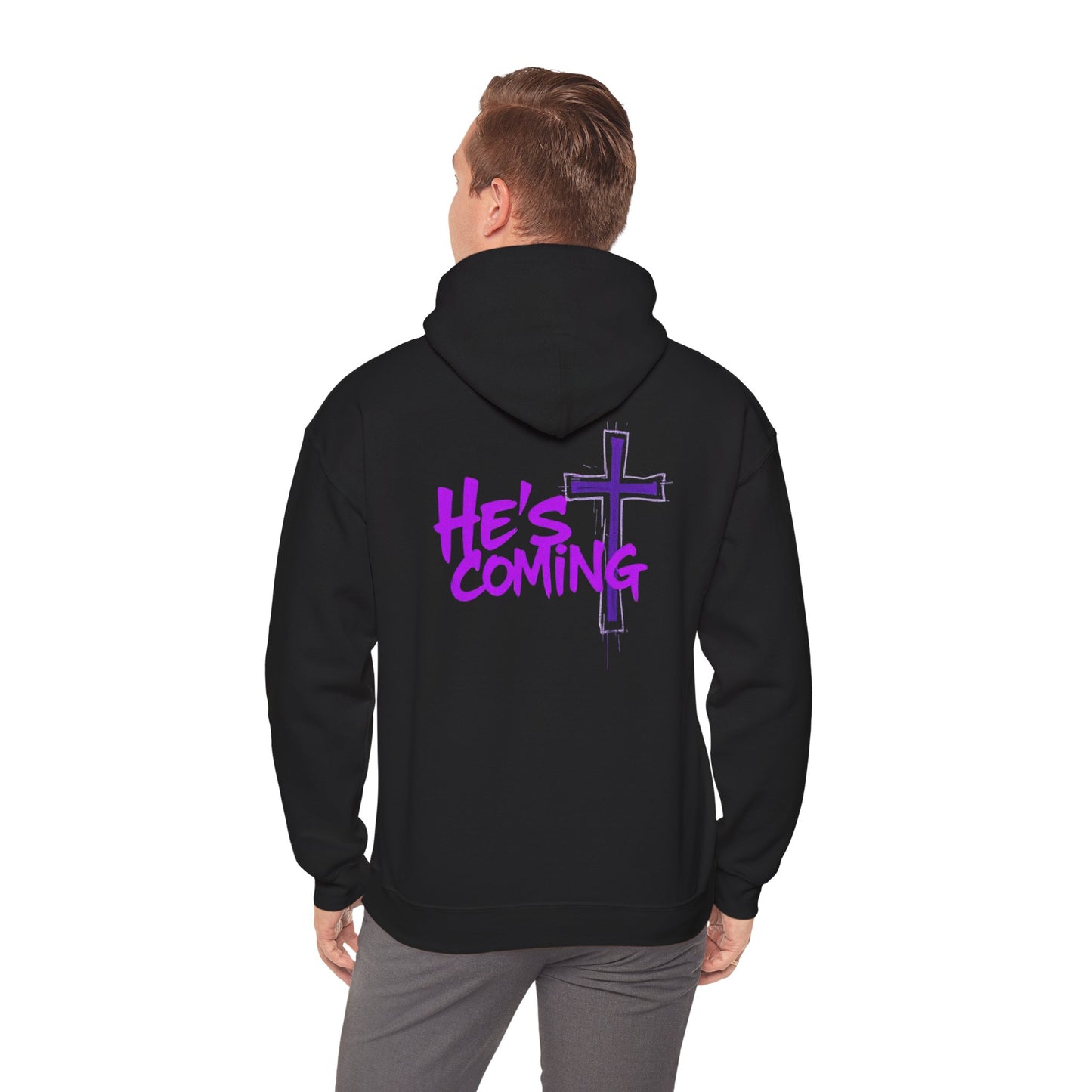 He’s Coming Men’s Christian Streetwear Hoodie