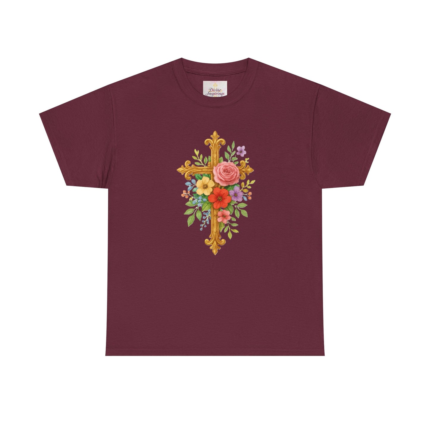 Floral Cross Tee - Women's Christian Apparel