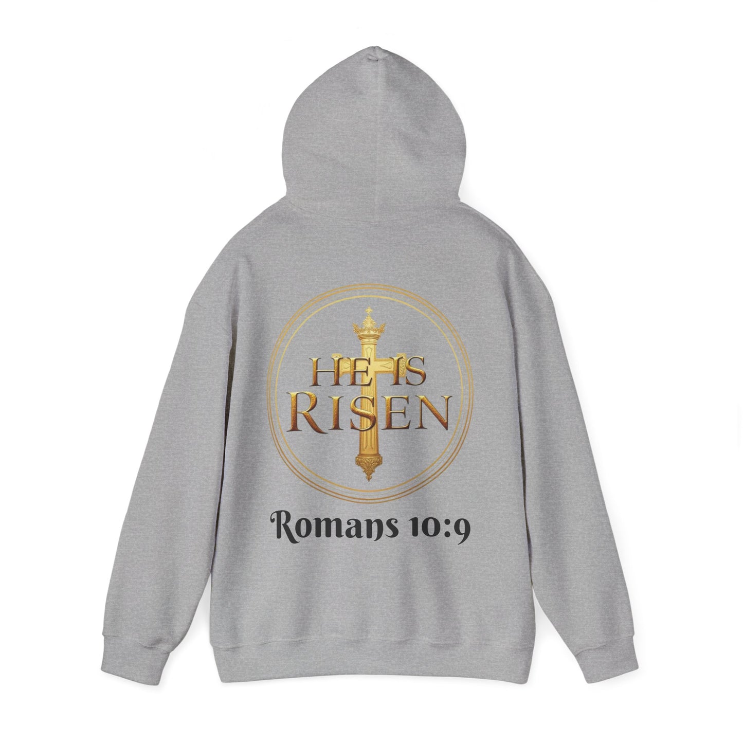 He Is Risen Christian Hoodie – Women’s Bold Faith Streetwear (Dark Lettering)