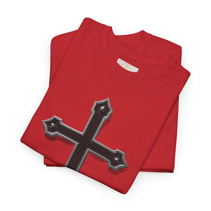 Warrior’s Cross Men’s Christian T-Shirt – Black Cross | Ephesians 6:11