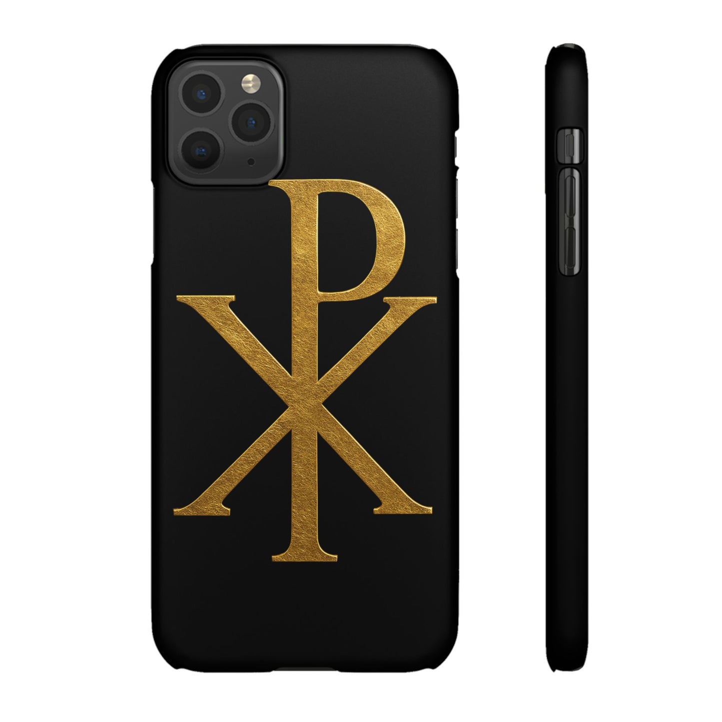Black Chi Rho Snap Case for iPhone – The Way, Truth & Life