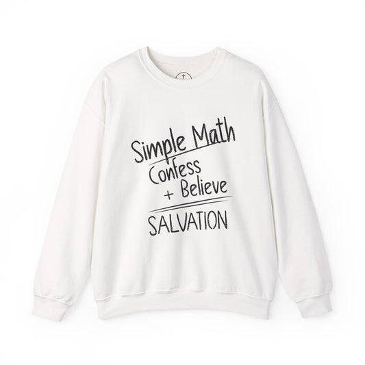 Simple Math - Men’s Christian Sweatshirt (Black Chalk)