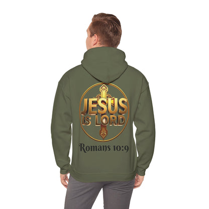Jesus Is Lord Christian Hoodie – Men’s Bold Faith Streetwear (Dark Lettering)