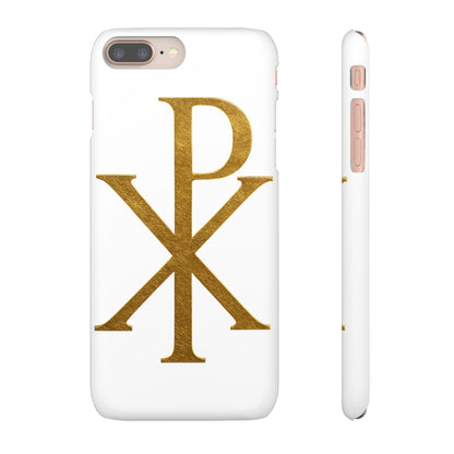 White Chi Rho Snap Case for iPhone – The Way, Truth & Life