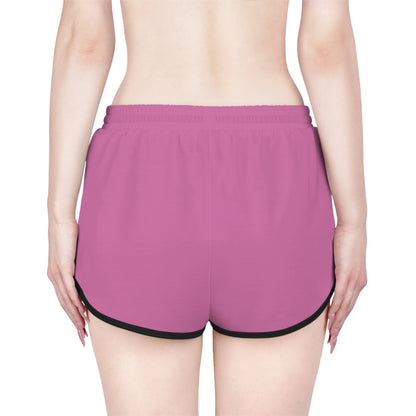 Golden Grace Women's Shorts in Pink with Gold Cross Design