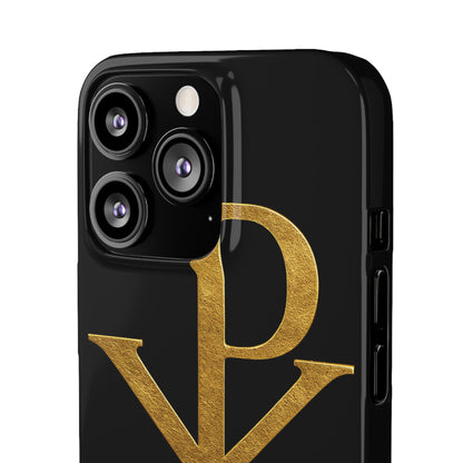 Black Chi Rho Snap Case for iPhone – The Way, Truth & Life