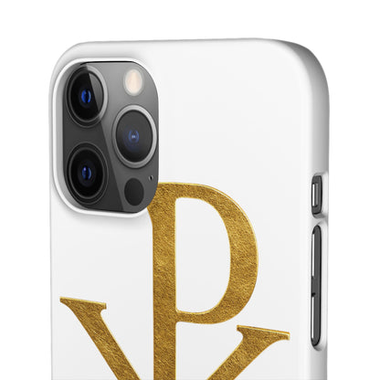 White Chi Rho Snap Case for iPhone – The Way, Truth & Life