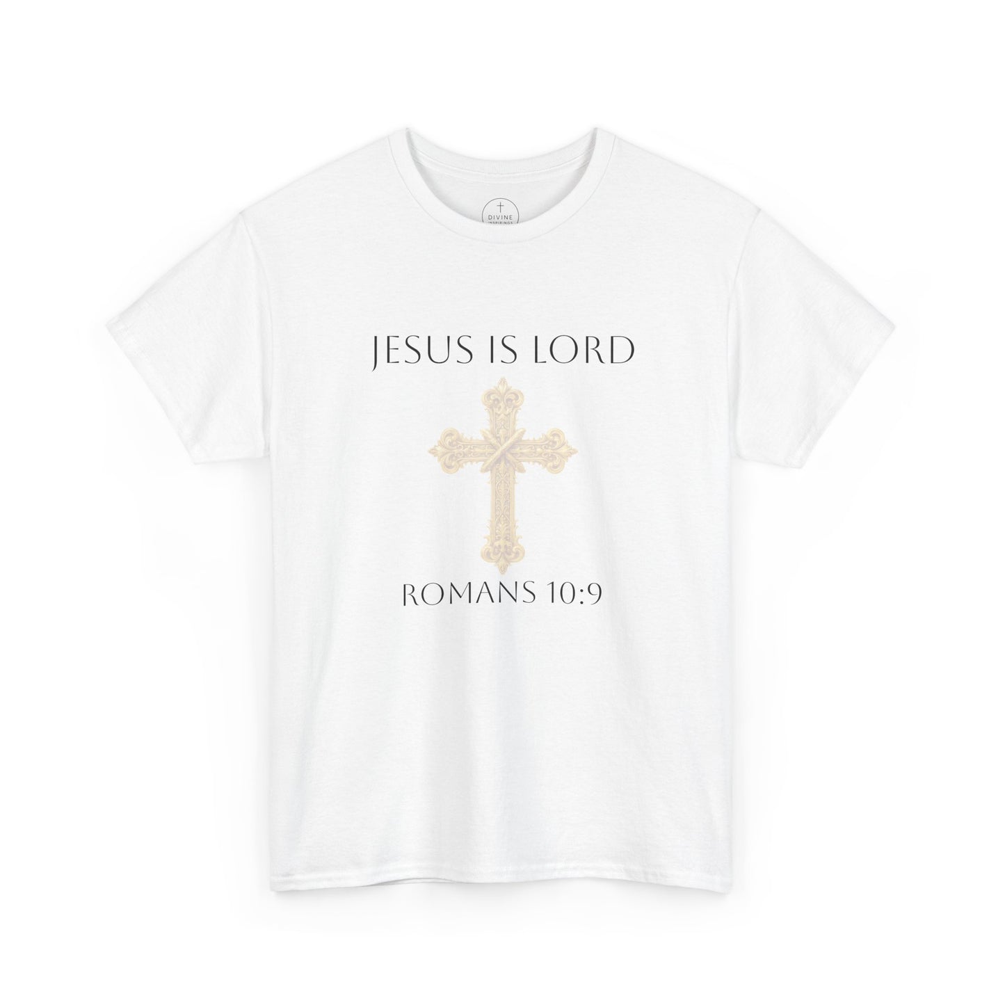 Jesus Is Lord – Men’s  Christian Tee (Dark Lettering)