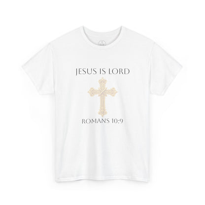 Jesus Is Lord – Men’s  Christian Tee (Dark Lettering)
