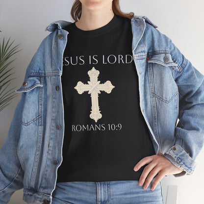 Jesus is Lord - Christian Women's Tee (White Lettering)