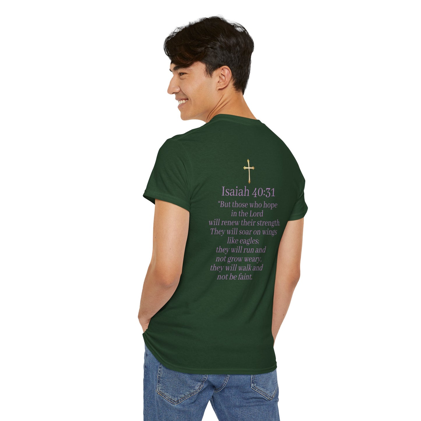 Men’s “Hope” Tee – Bold Scripture Design | Isaiah 40:31