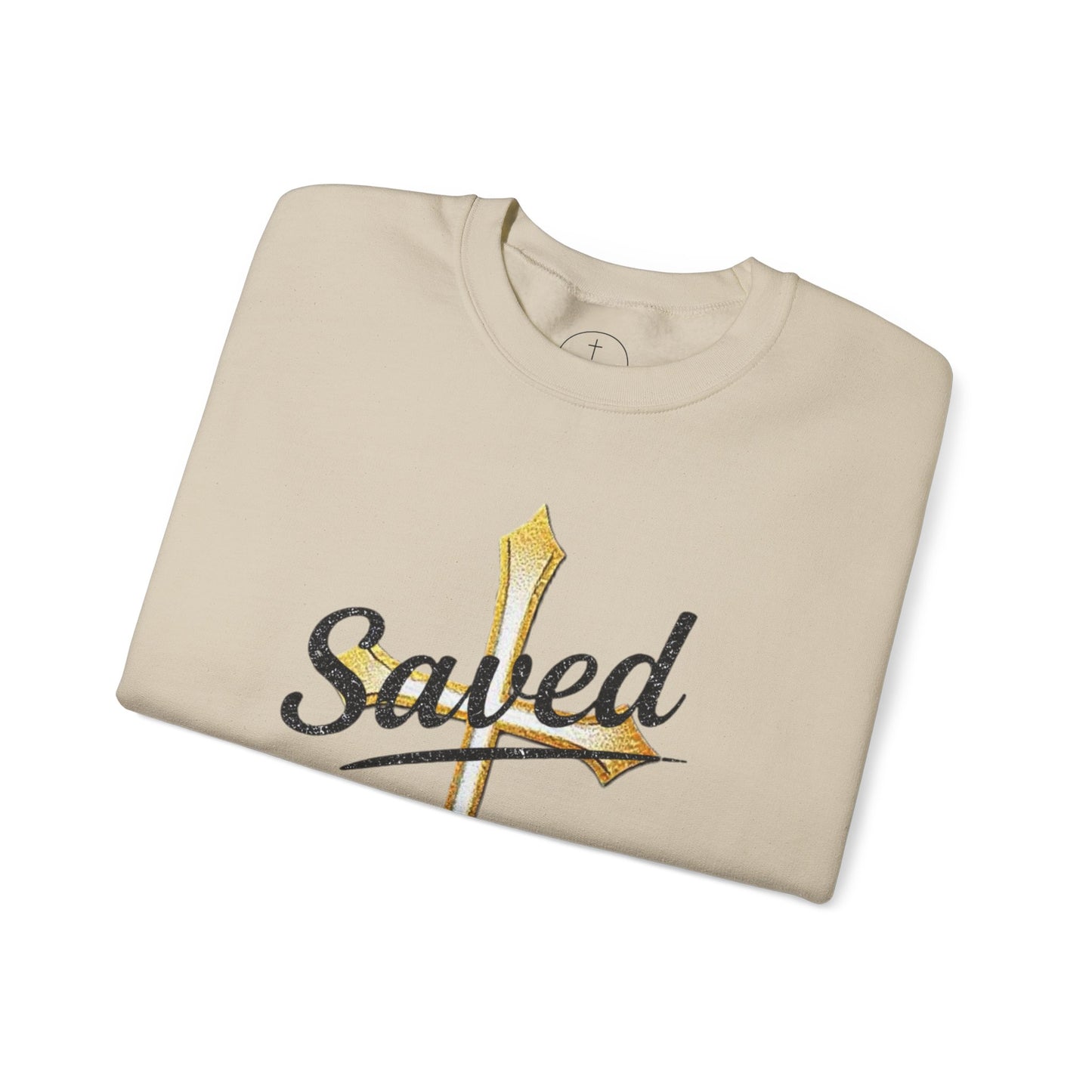 Saved - Men's Christian Sweatshirt with Cross