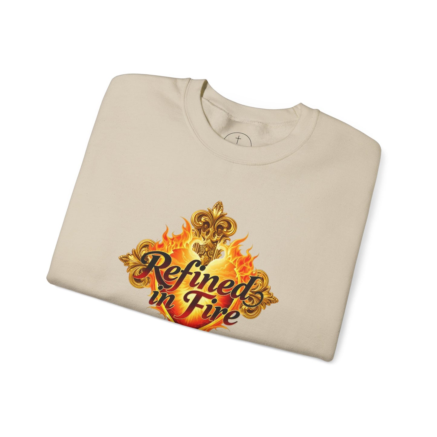 Refined in Fire - Men's Ornate Christian Sweatshirt