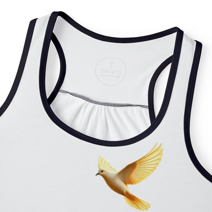 Golden Dove Women’s Christian Tank Top – Spirit of Peace and Power